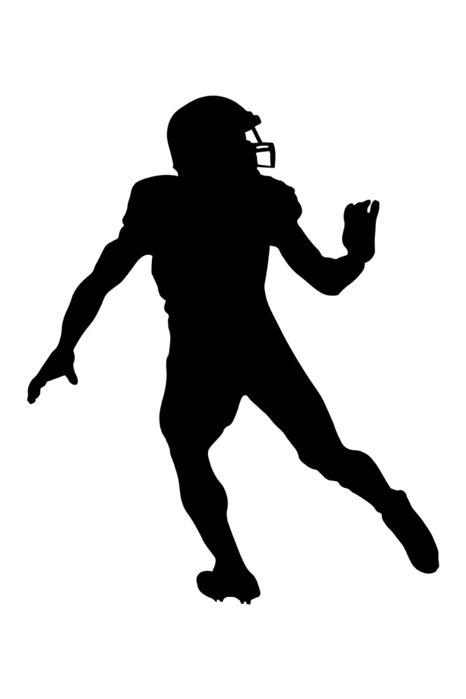 football player silhouette